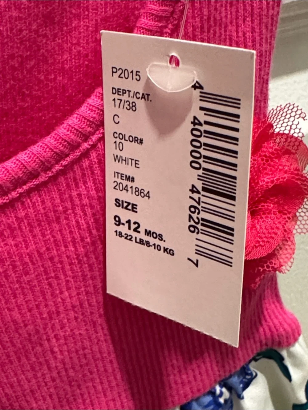 The Children's Place Hot Pink Floral Tank Dress